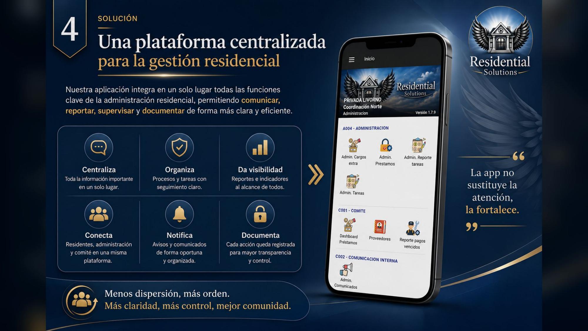 App — plataforma centralizada